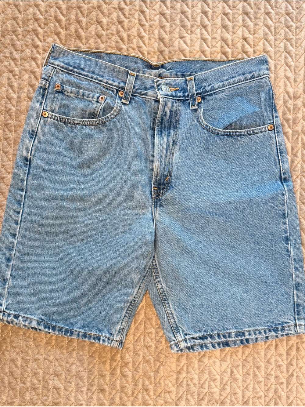 Vintage 90s Levi's Light Blue Denim Men's Shorts